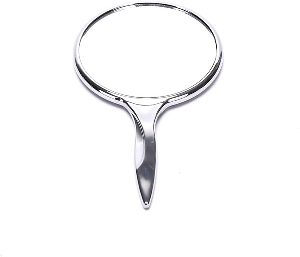 ポータブルコスメティックメイクアップミラー ハンドホールド ラウンドミラー ビューティーツール(カラー:A、サイズ