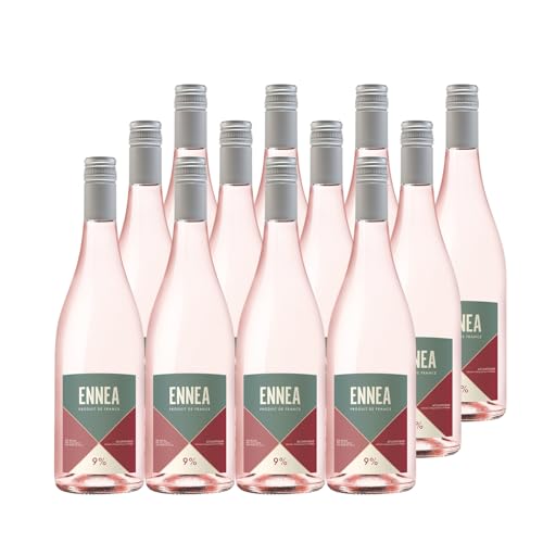 Atlantique Ennea 9% rosado 2023 - Tutiac - IGP - Sudoeste de Francia - Francia - Variedades de uva Merlot - 12x75cl