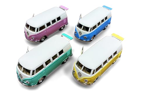 KiNSMART Box of 12 1962 Volkswagen Bus 1:32 miniatura 2