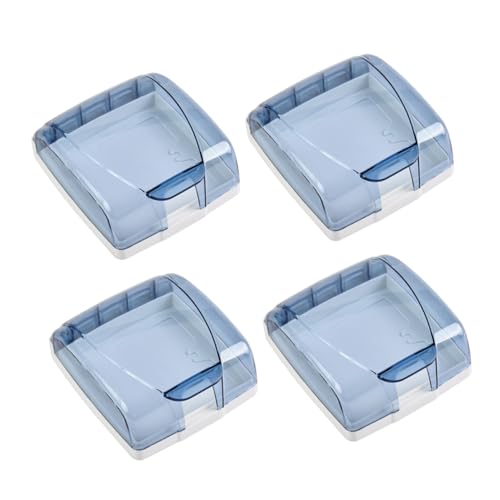 LIFKICH 4Pcs Wall Socket Cover Shield Blocker Outlet Protector for Home Bathroom Kitchen Easy Install Type Versatile Electrical Guard