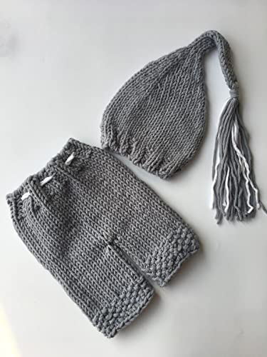 Lppgrace Newborn Photography Props Baby Boy Knitted Outfits Crochet Hat Pants Set #TOP2