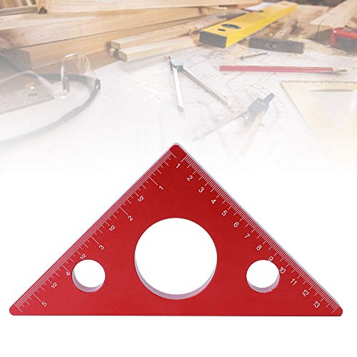 Regla triangular contra mediciones torcidas en trabajos de madera de aluminio 6