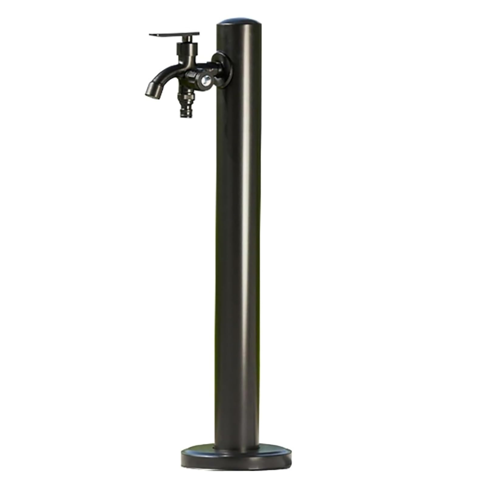 Colonne d'arrosage de jardin autoportante en acier inoxydable avec robinet, support de tuyau vertical de 94 cm, distributeur d'eau antigel pour jardin décoratif, borne d'arrosage durable à f