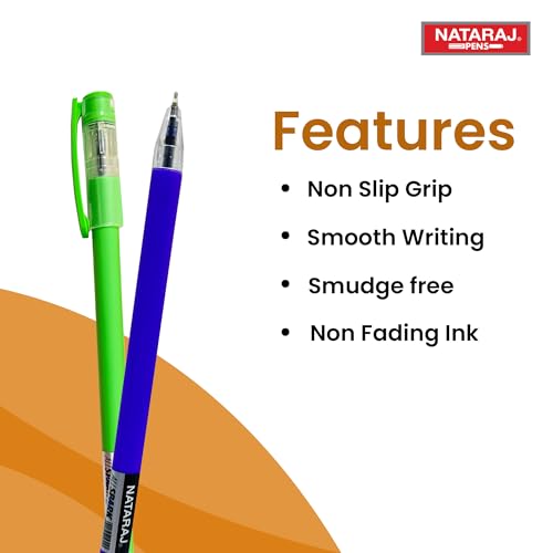 Image of Nataraj All Spark Ball Pen | Smooth Writing | Smudge Resistant | Long Writing | Attractive multi colour body design for fun writing Pen | Use for School, College students & office person