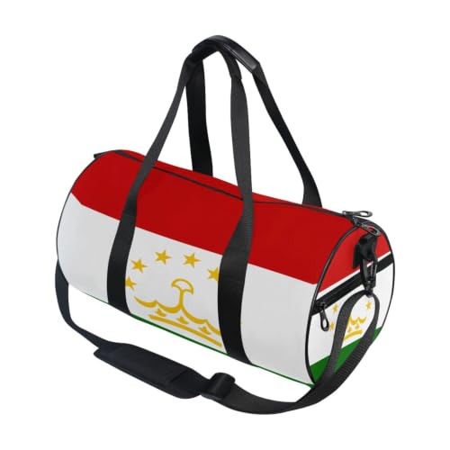 Bolsa de gimnasio ligera con bolsillo interior y diseño de Tayikistán