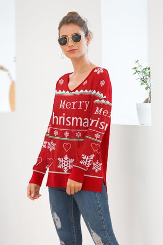 Jouica Women's Winter Longt Sleeve Sweater Oversized Knitted Pullover Sweater4