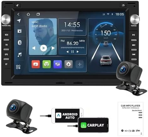 Multimídia para Carro, Android 8.1, som automotivo de 7 polegadas...