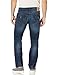 True Religion Men's Geno Low Rise Slim Fit Straight Leg Jean with Back Flap Pockets, Blue Cascade, 36