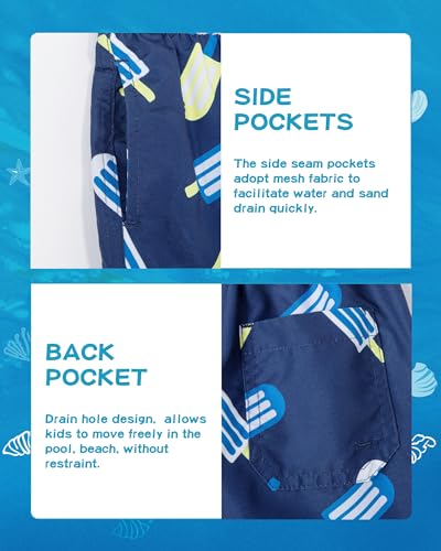 Image of SURF CUZ Boys Swim Trunks Toddler Swim Shorts UPF 50+ Bathing Suit for Boy Swimsuit Quick Dry Mesh Beach Boardshorts Swimwear