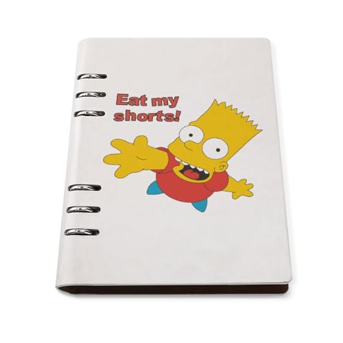 ノート ザ・シンプソンズ メモ帳 バインダーノート A5 6穴 90枚 てちょう ハードカバー メモ ンダー A5サイズ 横罫線 ??本 文房具 オフィス用品 ルーズリーフ 学生 キャンパス おしゃれ プレゼント 贈り物
