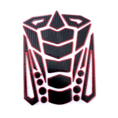 Décalcomanies Imperméables Réservoir Moto Autocollants Protection Voiture et Tuning Rouge