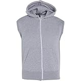 A2Z 4 Kids Enfants Filles Garçons Plaine Gilet Toison Sweat à Capuche Fermeture Éclair Sans Manches Veste.