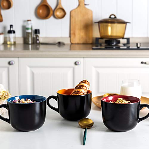 Gbhome Jumbo Soup Mugs With Handles, 24 Oz Large Coffee Mugs Set Of 4 thumb #6
