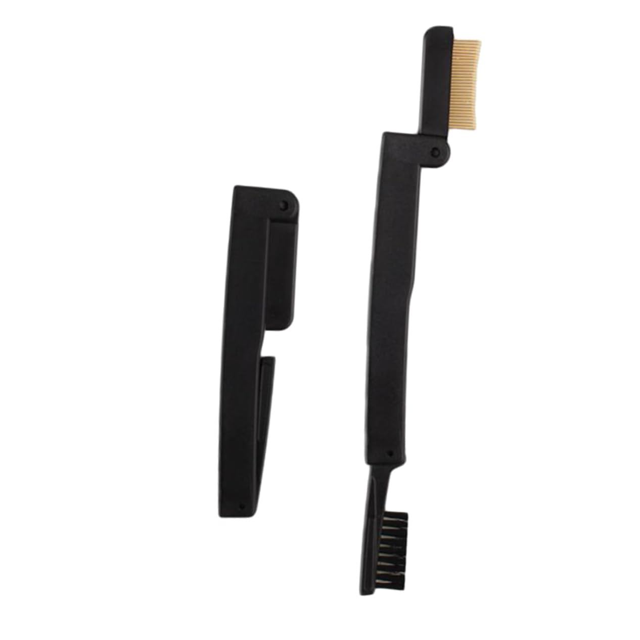 NOLITOY Double-ended Eyebrow Brush Folding Eyebrow Comb Eyelash Comb Makeup Brush for Lady Material Easy Travel