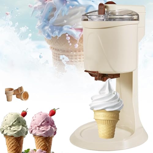 CWCQGH Softeismaschine, 1000 ml automatische Haushalts-Eismaschine, Eismaschine für Fruchtdesserts und Joghurttüten