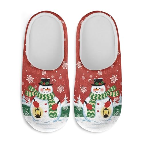 Women Men Slippers Indoor Warm Soft House Shoes Slip-on Comfortable Winter Slippers Lightweight Bedroom Shoes2