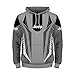 Produktbild Cronell Story Unisex Langarm Hoodie 3D Digital International Jeep Logo Print Sweatshirt Lässiges Sweatshirt (1,M)