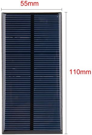 uxcell 5Pcs 7.5V 100mA Poly Mini Solar Cell Panel Module DIY for Light Toys Charger 110mm x 55mm - 2