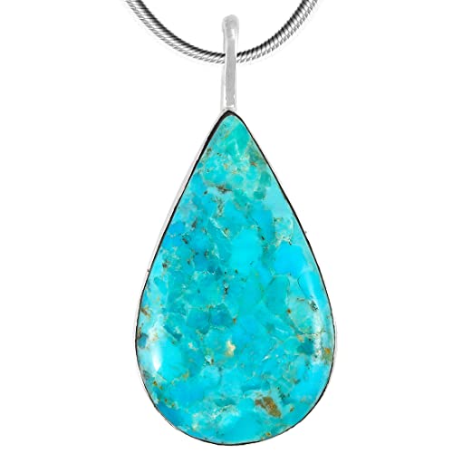 Turquoise Pendant Necklace 20