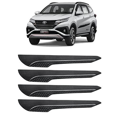 Image of AOSIS-Car Bumper Protector /Bumper Guard for Toyota Rush with Single Chrome Stripe (4-Pcs)