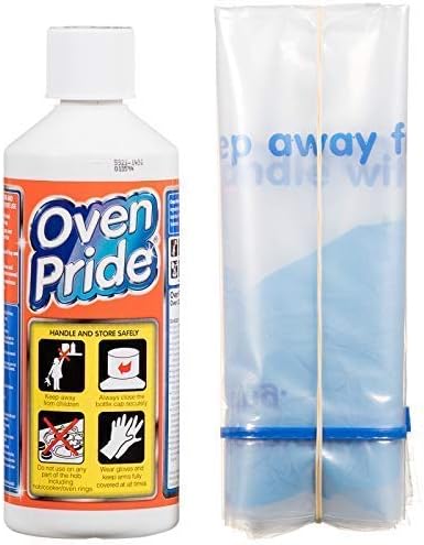Oven Pride kompletny zestaw 500 ml z rękawiczkami bezpieczeństwa i inteligentną torbą na stojak + grill, łatwe czyszczenie, odtłuszcza piekarnik bez potrzeby szorowania, oven pride co