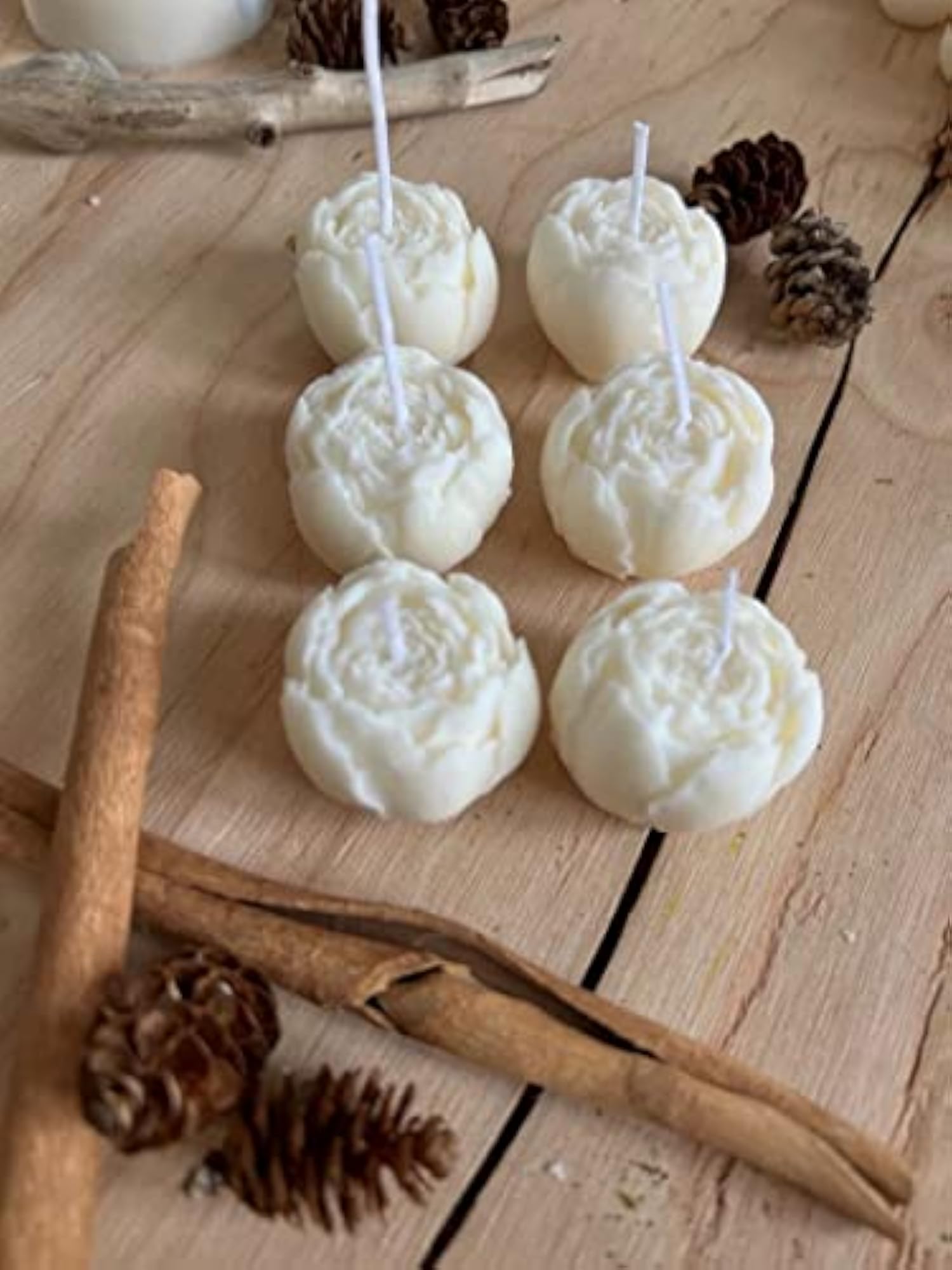 VGroot Small Rose Bud Scented Candle 6 Pack Combo for Home Decor