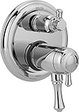 DELTA FAUCET T27T997, Chrome Cassidy Traditional TempAssure 17T Series Valve Trim with 6-Setting...