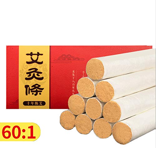 10 years'old Moxa Roll Strip Moxibustion Stick Pure 10pcs/box