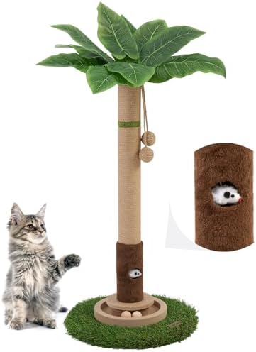 Cat Scratching Post 35'' Tall Cat Scratcher Tree Tower — packaging and what arrives in the box