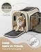 MIDOG Cat Carrier Soft for Small to Medium-Sized Cats,Up to 15 Lbs, TSA Airline Approved Soft Sided Pet Carrier,Collapsible Travel Cat Bag(Beige)