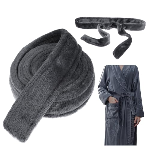 JJUNW Gürtel für Bademantel, Plüsch-Flanellgürtel Bademantel Gürtel...
