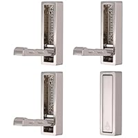 SYZOW Folding Coat Hooks 4pcs Foldable Hook Wall Mounted for Hanging Coat, Jacket, Towel Heavy Duty Wall Hooks Fold up Hooks Headphones Holder (Brushed Nickel)