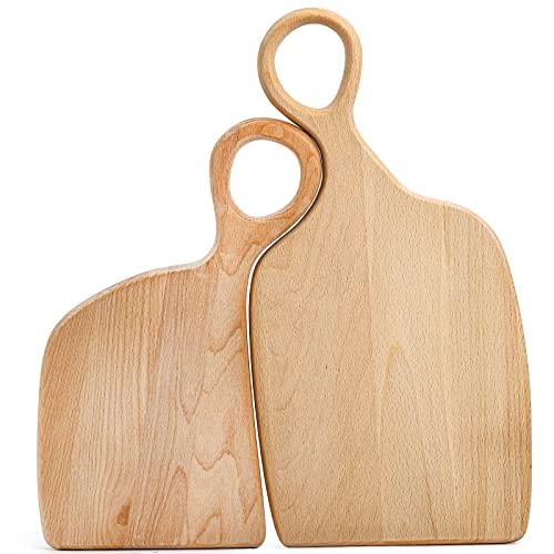持ち手付き無垢材サービングまな板
