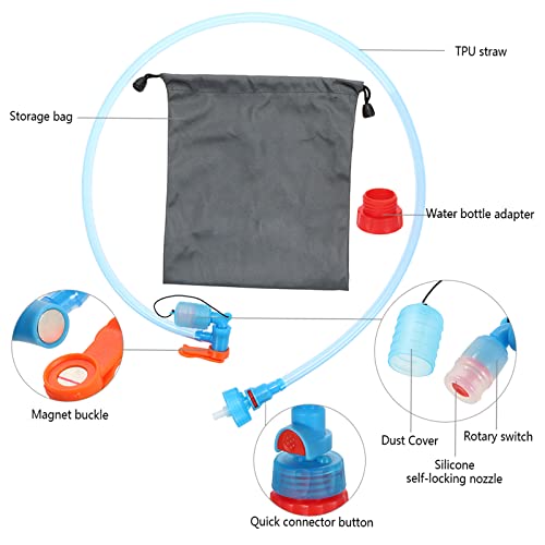 Srempeom Hydration Drinking Tube - Hydration System Kit Hose Hydration Bladder Reservoir Pack Backpack System Hose Kit Water Bottle Tube Adjuster