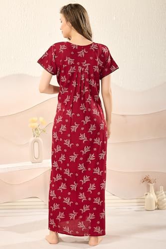 Image of Soulemo Women's Alpine Blended Printed Nighty 1635