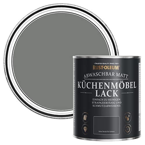 Rust-Oleum abwaschbare Küchenschrankfarbe in grau mit Matt Finish - Fackelgrau 750ML – Ansicht 1