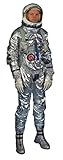 Aahs Engraving Astronaut Neil Armstrong Life Size Cardboard Stand Up, 6 feet