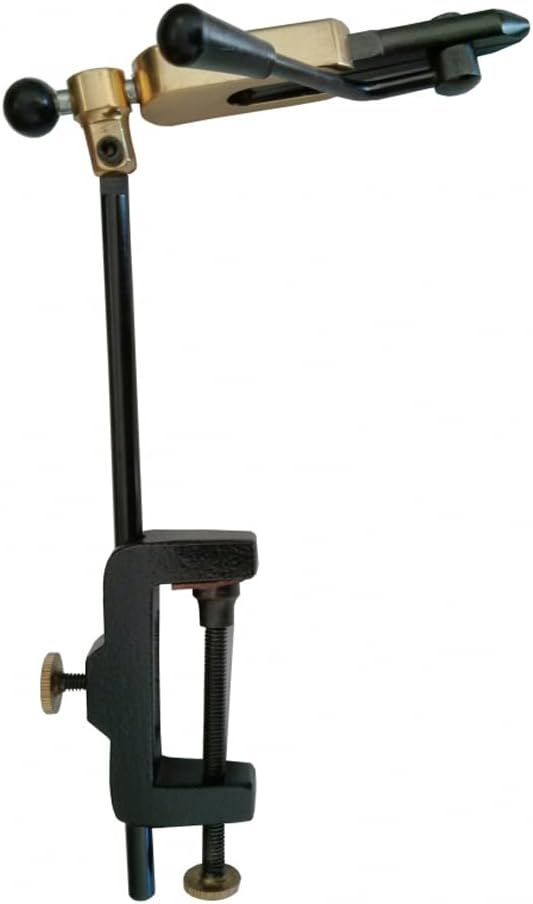 Direct Angler Fly Tying Vise - Rotary Fly Tying Vise with Bench Clip Metal Fly Tying Tool Fly Tying Clamp Vise 360° Rotation and Multiple Adjustments for Teasers and Jigs