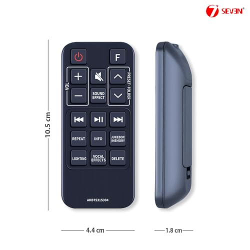 Image of 7SEVEN Compatible for Lg Soundbar Remote Control Original AKB75315304 Model Match Exactly Key by Key to Replicate Performance as Like Genuine Control