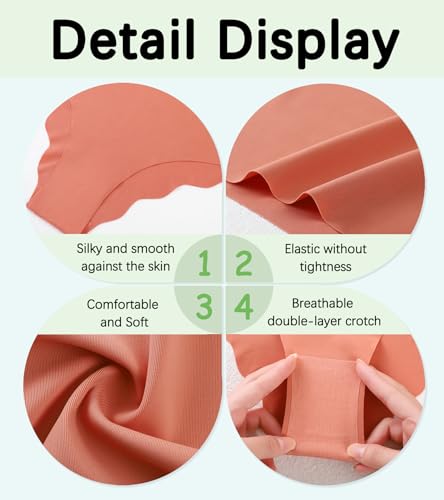 Teen Girls Seamless Bikini Underwear Big Girls Panties Hipster Underwear No Show Multipack.3