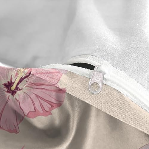 Housse de couette tropicale ultra douce avec fermeture éclair solide 140x200 - 8