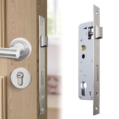 CATELL Einsteckschloss 85x30 mm, Edelstahl Rohrrahmenschloss...