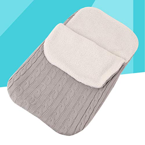 TOYANDONA 1 saco de dormir quente respirável tricô grosso saco de dormir Fleabag para bebês recém-na