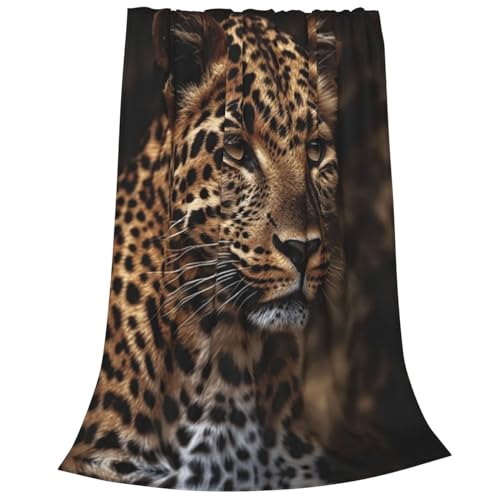 Couverture en micro polaire léopard douce et pelucheuse de qualité supérieure - 3