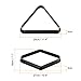 PATIKIL Billiard Pool Ball Rack Set, 2 in 1 Pool Cue Rack Triangle Rack and 9-Ball Diamond Billiard Rack for Billiard Pool Table, Black