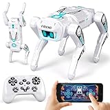 TOPMVP Smart Robot Dog Toy - APP & Remote & G-Sensor Control, RC Dog Programmable Interactive Robotic Pets, RC Stunt Music Dancing Story 30+ Functions Robot Toys for Kids Boys Ages 6+