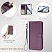 HAOFUGUI Wallet Case for Honor 50 SE/Huawei nova 9SE, PU Leather Flip Cover with TPU Inner Shell, Shockproof Protection, Card Slots, Cash Pocket and Wrist Strap-Violet