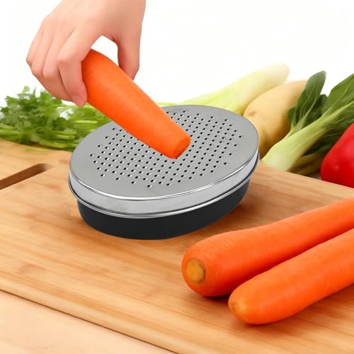 Rallador 2 en 1 con recipiente Armo Home plateado miniatura 5