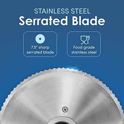 image for Elite Gourmet EMT-625B Ultimate Precision Electric Deli Food Meat Slic