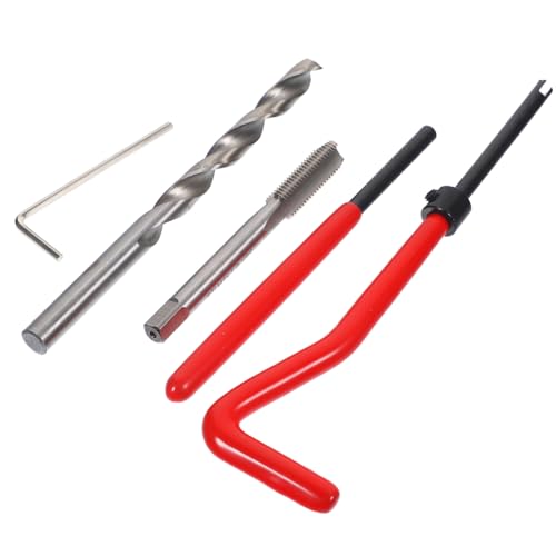 Alipis Thread Repair Kit 25 Thread Inserts M7 Size Helicoil Tool Easy to Use for Wood Metal